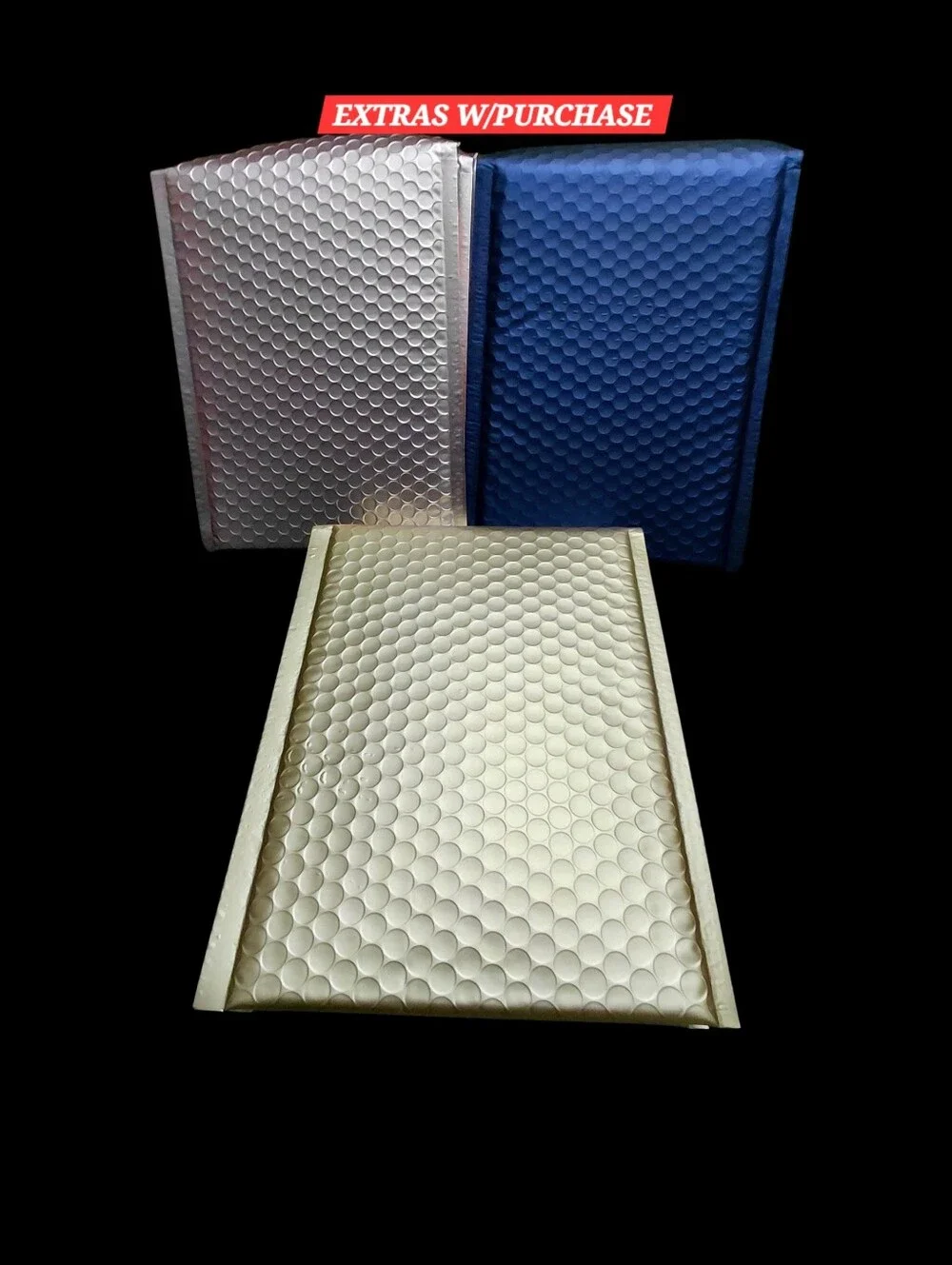 15ct. Matte Metallic Bubble Mailers Variety Set - 6.5x10 and 6x10